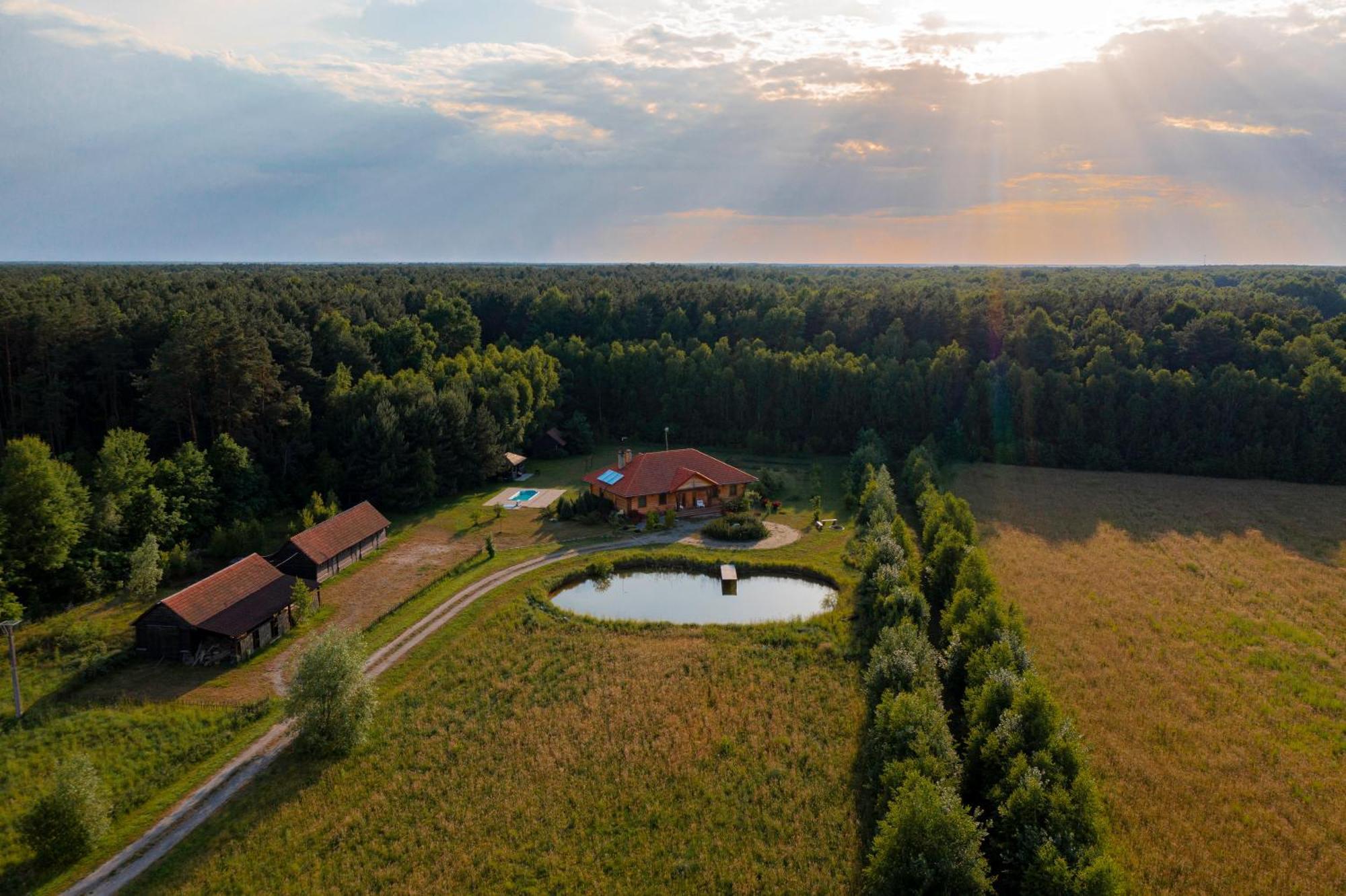 Dworek Ogrodniki, Caloroczny Dom Na Wylacznosc, Basen, Sauna, Las, Staw Rybny, Altana Grillowa, Ognisko, Pianino, Kominek, Piec Chlebowy, Duza Ogrodzona Posesja Tuczna Exterior foto